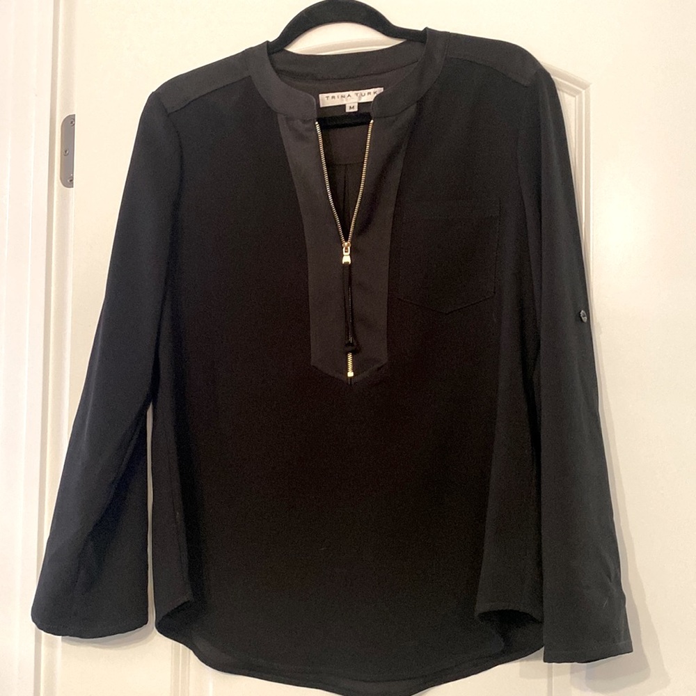 Trina Turk Black Blouse